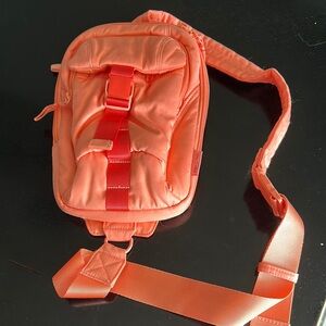 Vera Bradley Coral and Pink Floral utility Sling Bag